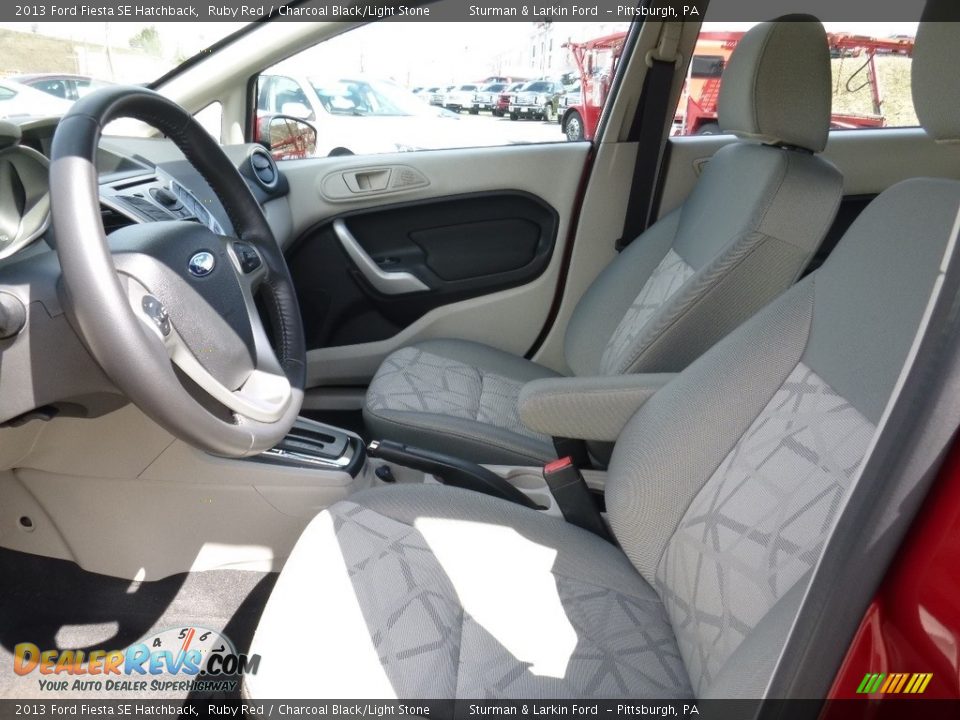 2013 Ford Fiesta SE Hatchback Ruby Red / Charcoal Black/Light Stone Photo #7