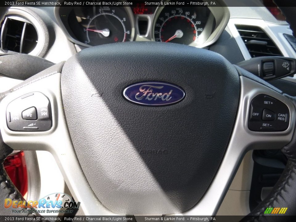 2013 Ford Fiesta SE Hatchback Ruby Red / Charcoal Black/Light Stone Photo #12
