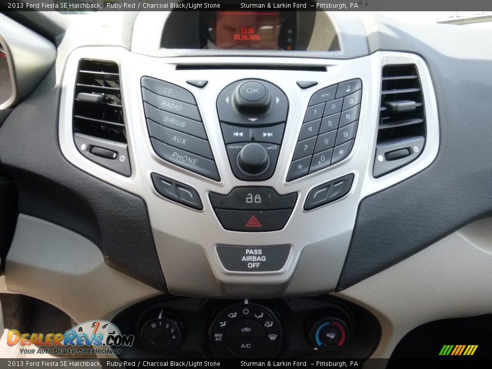 2013 Ford Fiesta SE Hatchback Ruby Red / Charcoal Black/Light Stone Photo #14