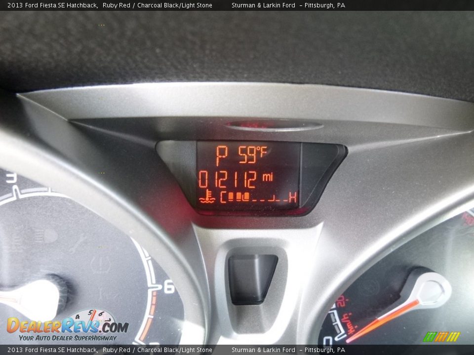 2013 Ford Fiesta SE Hatchback Ruby Red / Charcoal Black/Light Stone Photo #15
