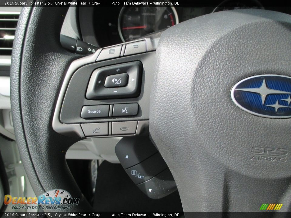 2016 Subaru Forester 2.5i Crystal White Pearl / Gray Photo #13