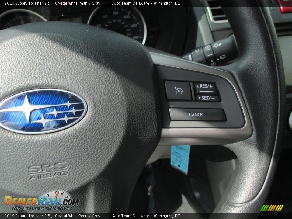 2016 Subaru Forester 2.5i Crystal White Pearl / Gray Photo #14