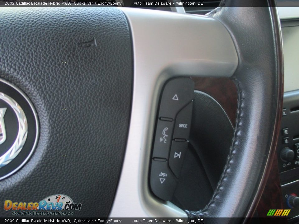 2009 Cadillac Escalade Hybrid AWD Quicksilver / Ebony/Ebony Photo #13