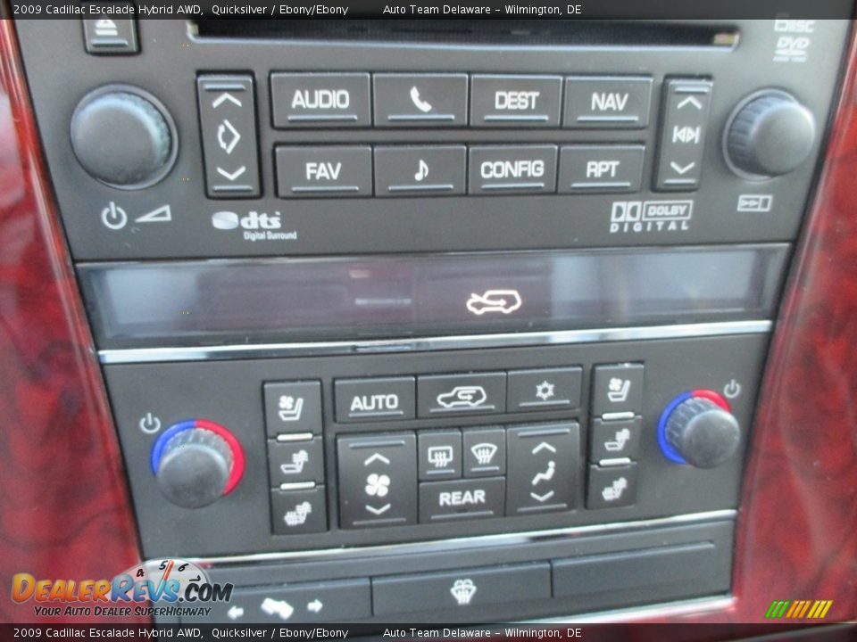 2009 Cadillac Escalade Hybrid AWD Quicksilver / Ebony/Ebony Photo #18