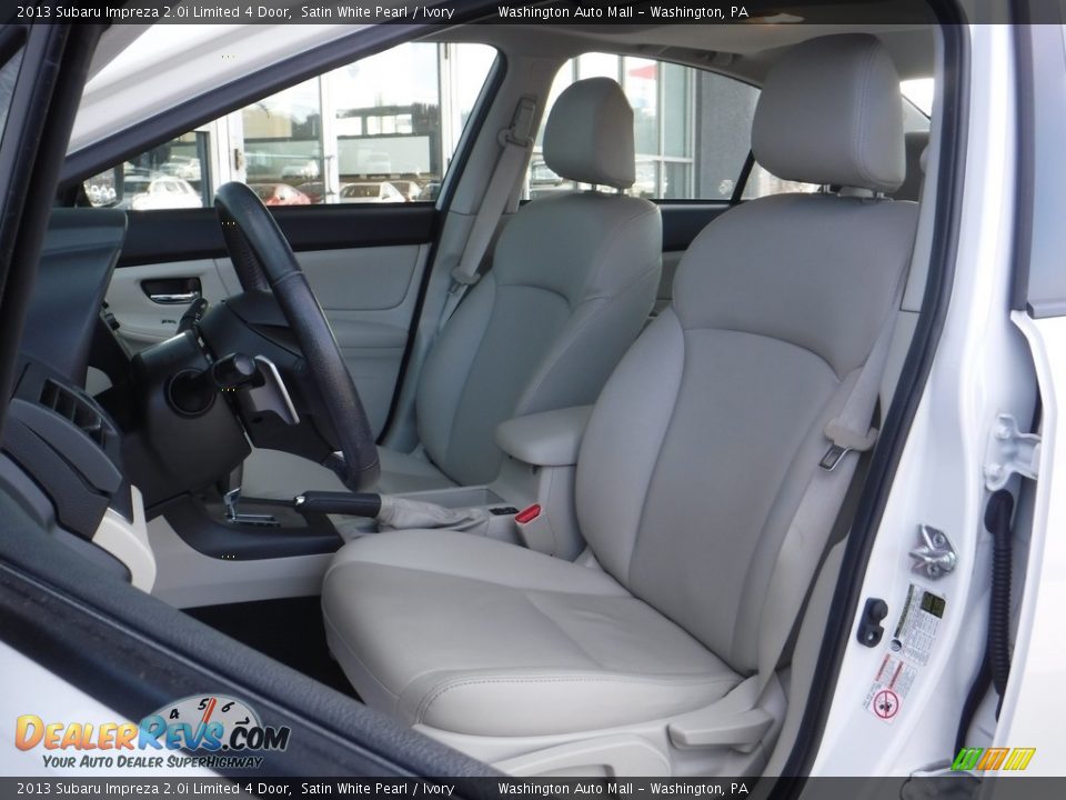 2013 Subaru Impreza 2.0i Limited 4 Door Satin White Pearl / Ivory Photo #13