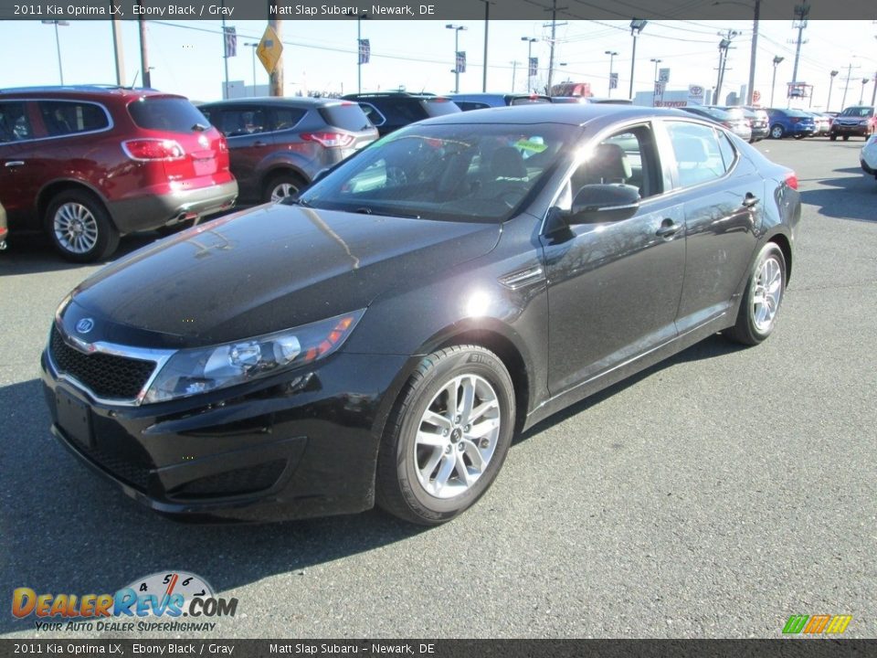 2011 Kia Optima LX Ebony Black / Gray Photo #2