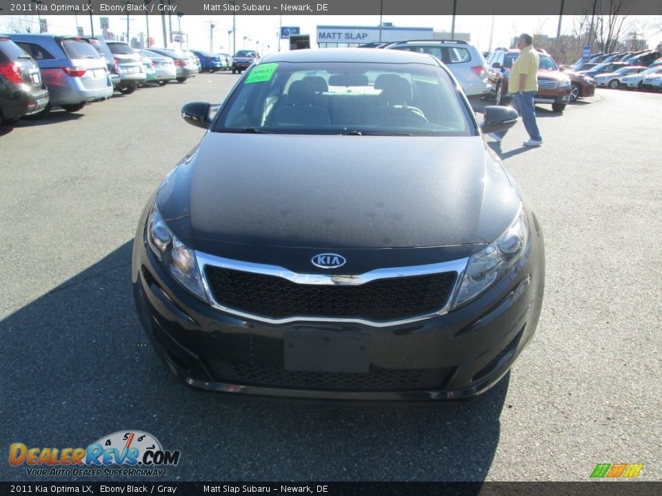 2011 Kia Optima LX Ebony Black / Gray Photo #3