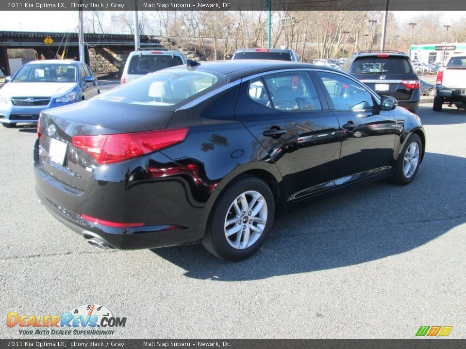 2011 Kia Optima LX Ebony Black / Gray Photo #6