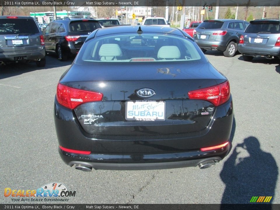 2011 Kia Optima LX Ebony Black / Gray Photo #7