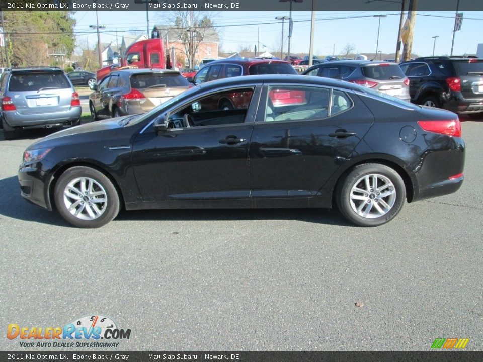 2011 Kia Optima LX Ebony Black / Gray Photo #9