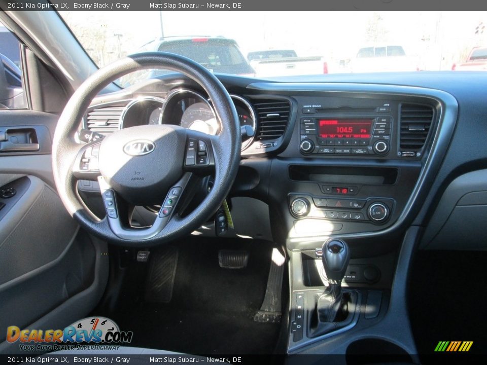 2011 Kia Optima LX Ebony Black / Gray Photo #10