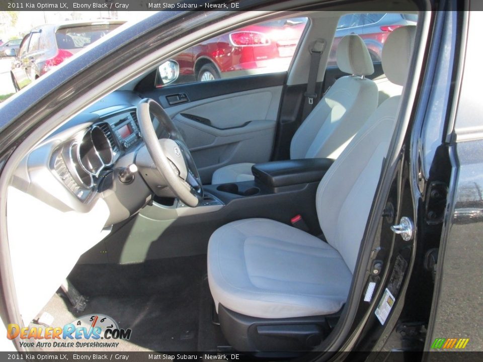 2011 Kia Optima LX Ebony Black / Gray Photo #12