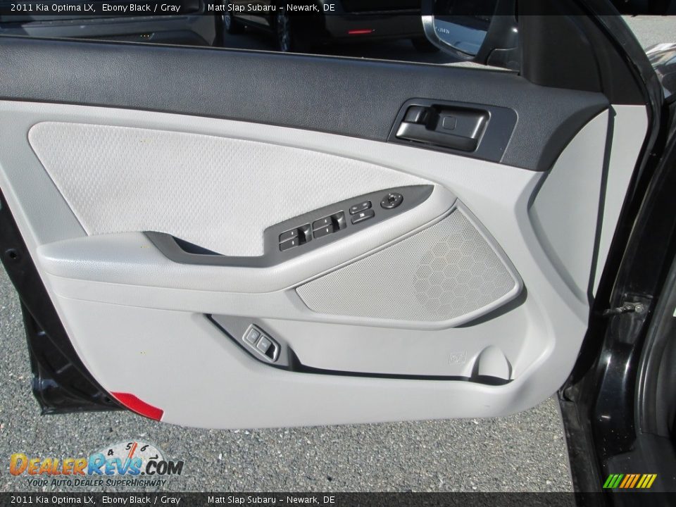 2011 Kia Optima LX Ebony Black / Gray Photo #13