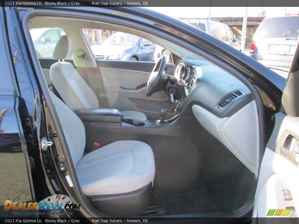 2011 Kia Optima LX Ebony Black / Gray Photo #16