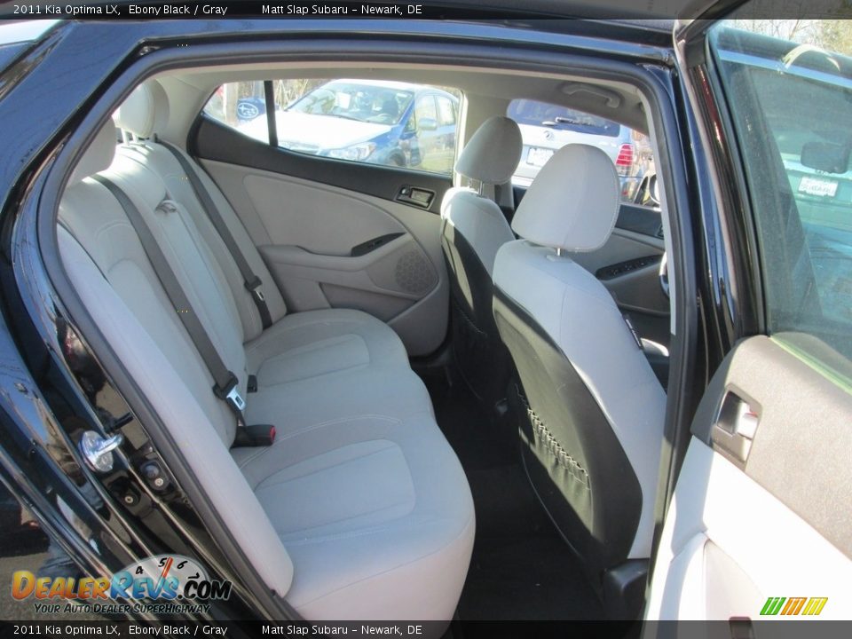 2011 Kia Optima LX Ebony Black / Gray Photo #17