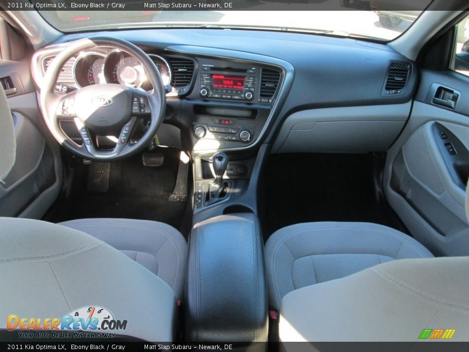 2011 Kia Optima LX Ebony Black / Gray Photo #22