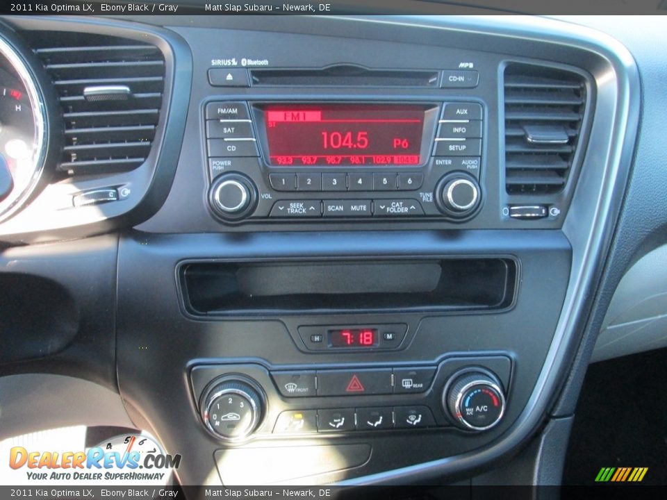 2011 Kia Optima LX Ebony Black / Gray Photo #23