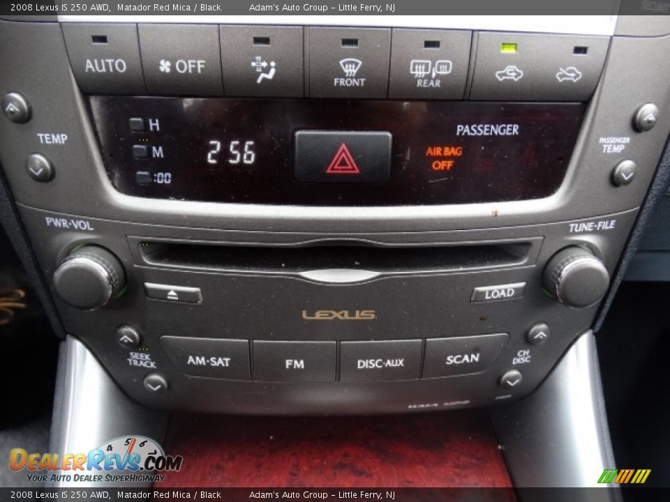 2008 Lexus IS 250 AWD Matador Red Mica / Black Photo #15