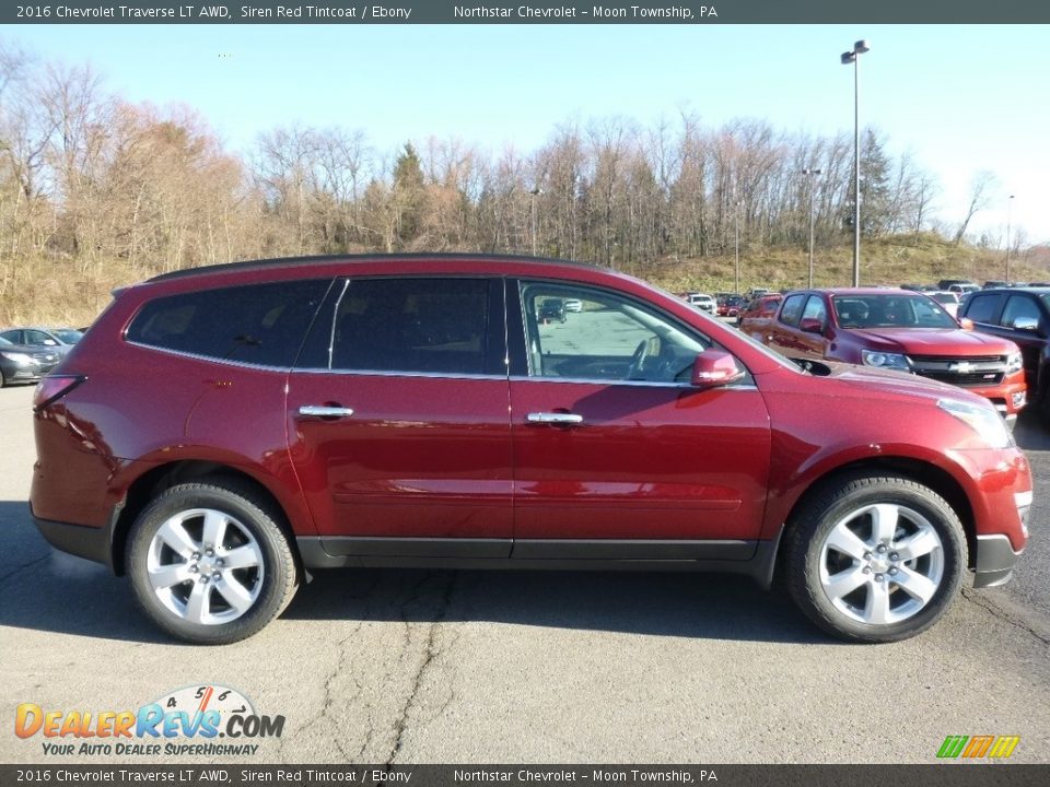 2016 Chevrolet Traverse LT AWD Siren Red Tintcoat / Ebony Photo #4