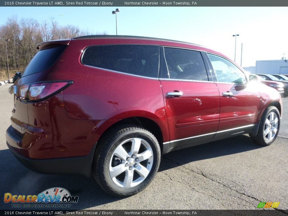 2016 Chevrolet Traverse LT AWD Siren Red Tintcoat / Ebony Photo #5