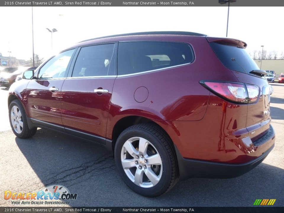 2016 Chevrolet Traverse LT AWD Siren Red Tintcoat / Ebony Photo #7