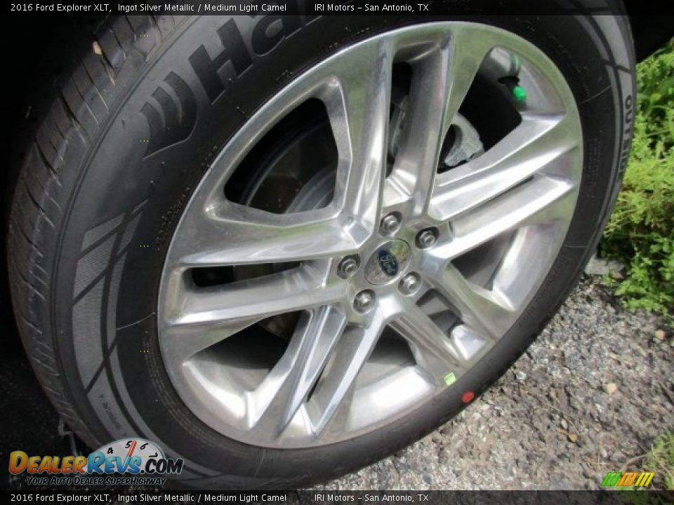 2016 Ford Explorer XLT Ingot Silver Metallic / Medium Light Camel Photo #3