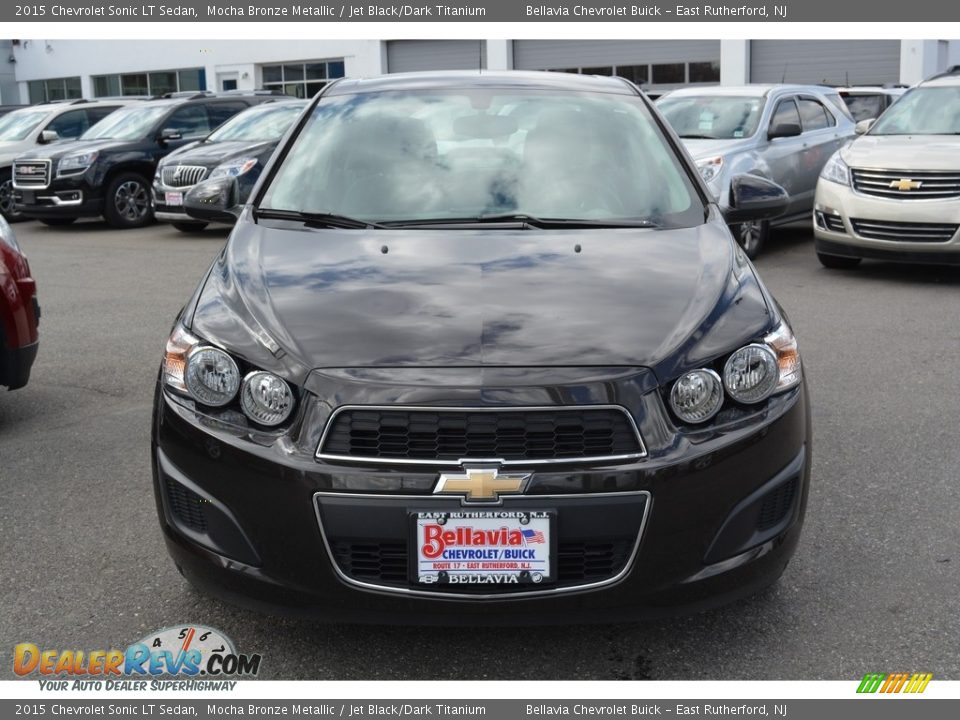 2015 Chevrolet Sonic LT Sedan Mocha Bronze Metallic / Jet Black/Dark Titanium Photo #2