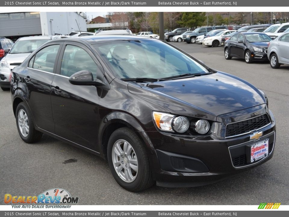 2015 Chevrolet Sonic LT Sedan Mocha Bronze Metallic / Jet Black/Dark Titanium Photo #3