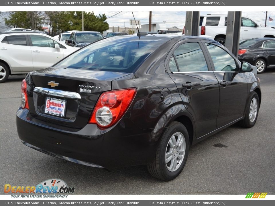 2015 Chevrolet Sonic LT Sedan Mocha Bronze Metallic / Jet Black/Dark Titanium Photo #4