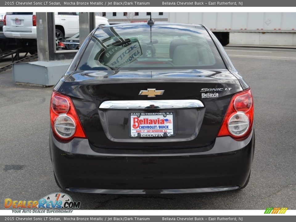 2015 Chevrolet Sonic LT Sedan Mocha Bronze Metallic / Jet Black/Dark Titanium Photo #5