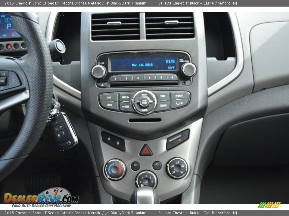 2015 Chevrolet Sonic LT Sedan Mocha Bronze Metallic / Jet Black/Dark Titanium Photo #13