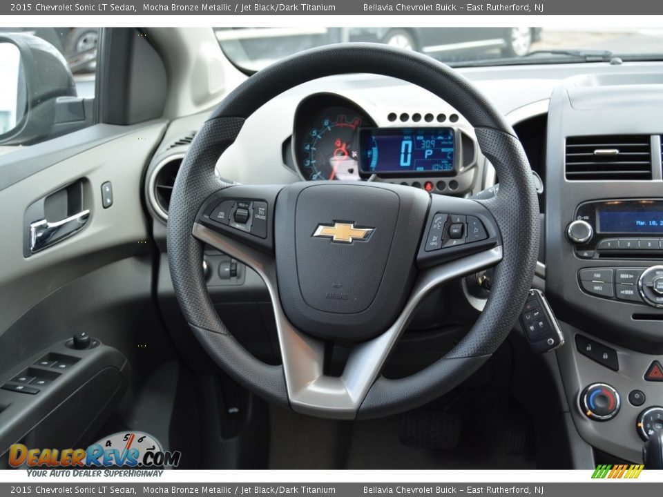2015 Chevrolet Sonic LT Sedan Mocha Bronze Metallic / Jet Black/Dark Titanium Photo #15