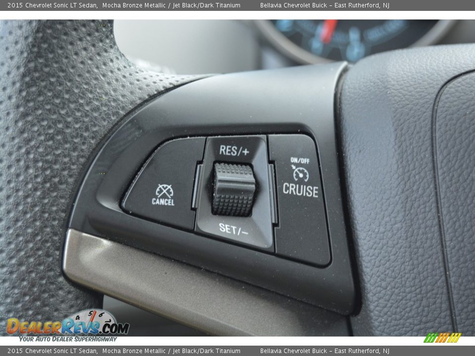 2015 Chevrolet Sonic LT Sedan Mocha Bronze Metallic / Jet Black/Dark Titanium Photo #16