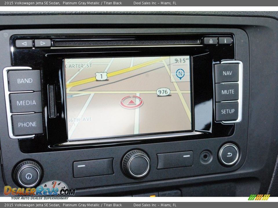 2015 Volkswagen Jetta SE Sedan Platinum Gray Metallic / Titan Black Photo #16