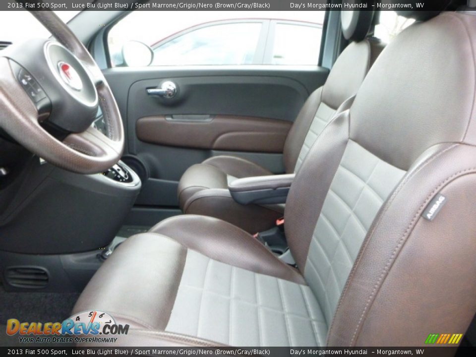 Front Seat of 2013 Fiat 500 Sport Photo #25