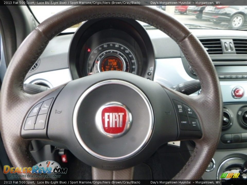 2013 Fiat 500 Sport Steering Wheel Photo #27