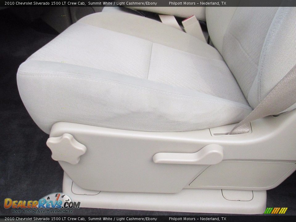 2010 Chevrolet Silverado 1500 LT Crew Cab Summit White / Light Cashmere/Ebony Photo #33