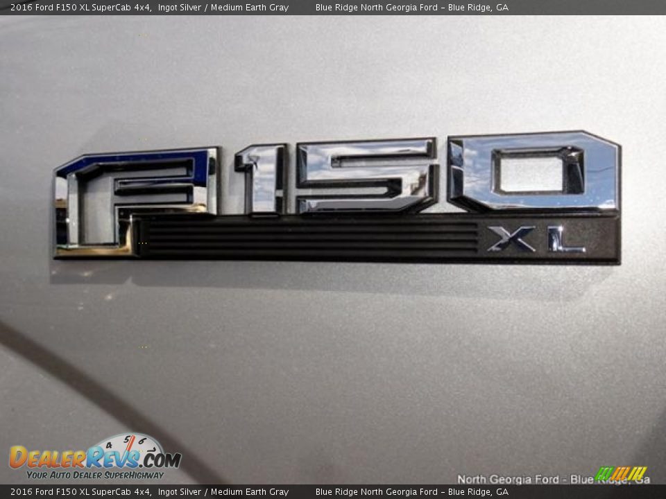 2016 Ford F150 XL SuperCab 4x4 Ingot Silver / Medium Earth Gray Photo #34