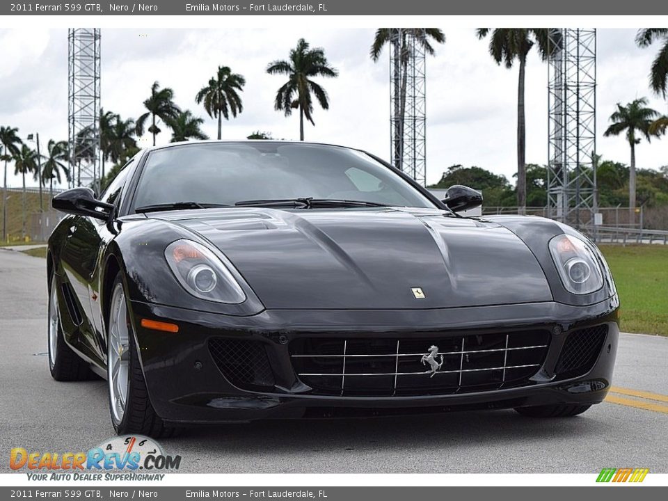 2011 Ferrari 599 GTB Nero / Nero Photo #3