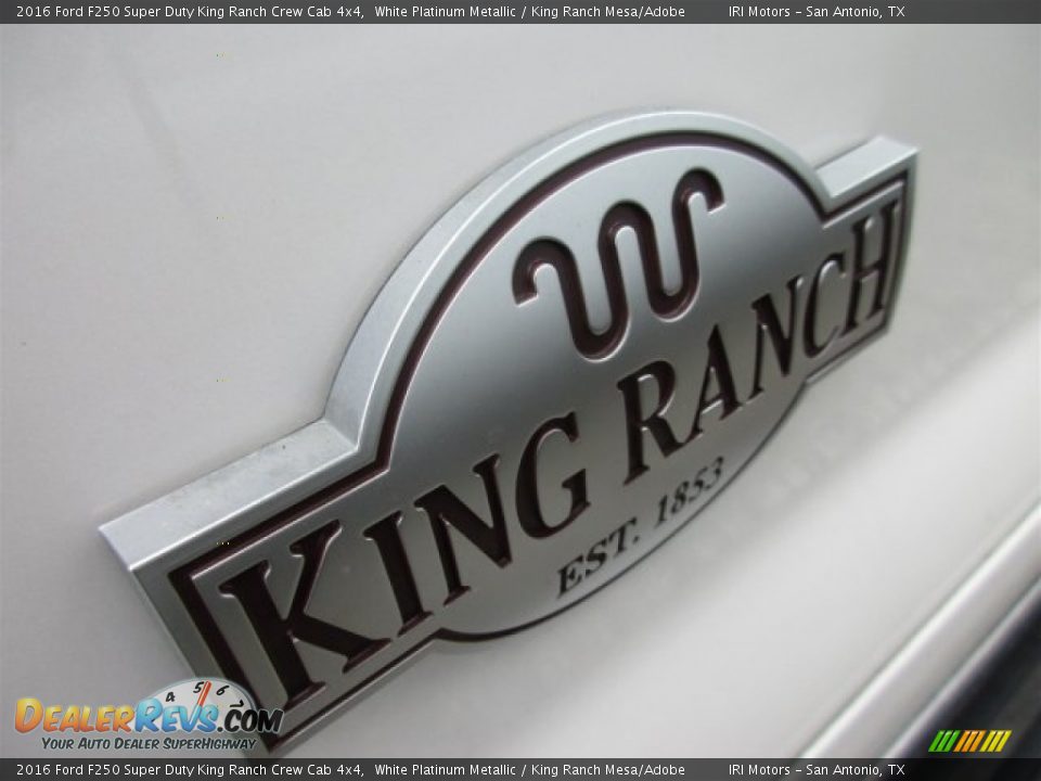 2016 Ford F250 Super Duty King Ranch Crew Cab 4x4 White Platinum Metallic / King Ranch Mesa/Adobe Photo #4