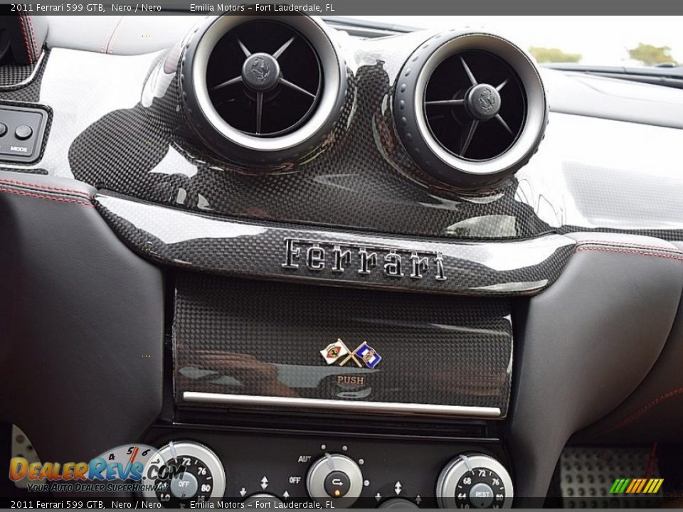 2011 Ferrari 599 GTB Nero / Nero Photo #69
