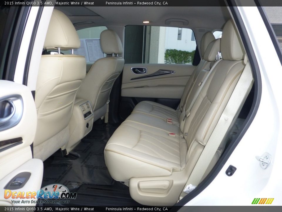 2015 Infiniti QX60 3.5 AWD Majestic White / Wheat Photo #5