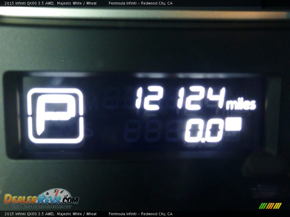 2015 Infiniti QX60 3.5 AWD Majestic White / Wheat Photo #6