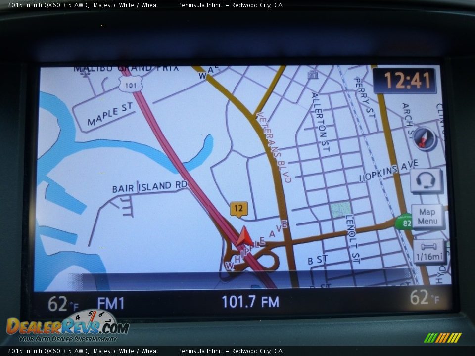 2015 Infiniti QX60 3.5 AWD Majestic White / Wheat Photo #7