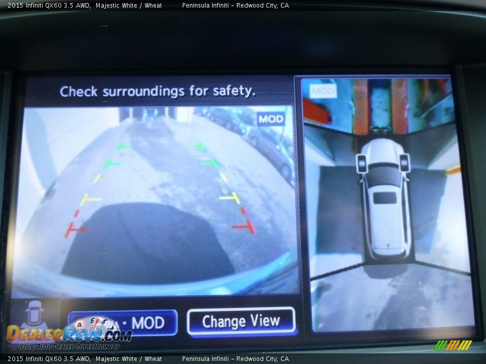 2015 Infiniti QX60 3.5 AWD Majestic White / Wheat Photo #8