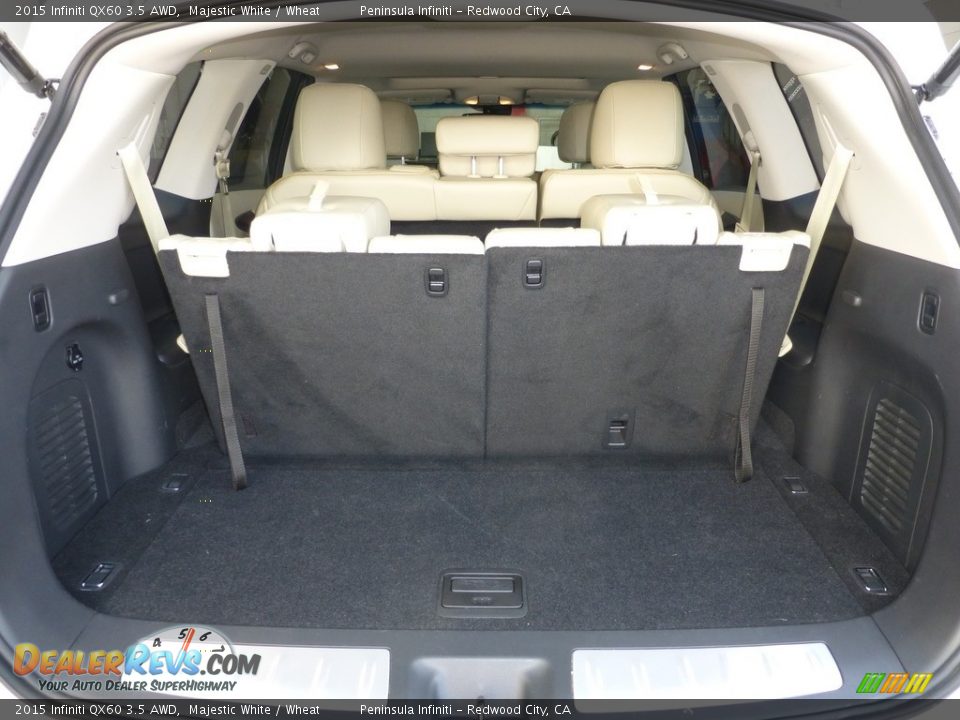 2015 Infiniti QX60 3.5 AWD Majestic White / Wheat Photo #15