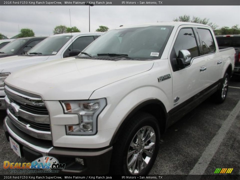 2016 Ford F150 King Ranch SuperCrew White Platinum / King Ranch Java Photo #2