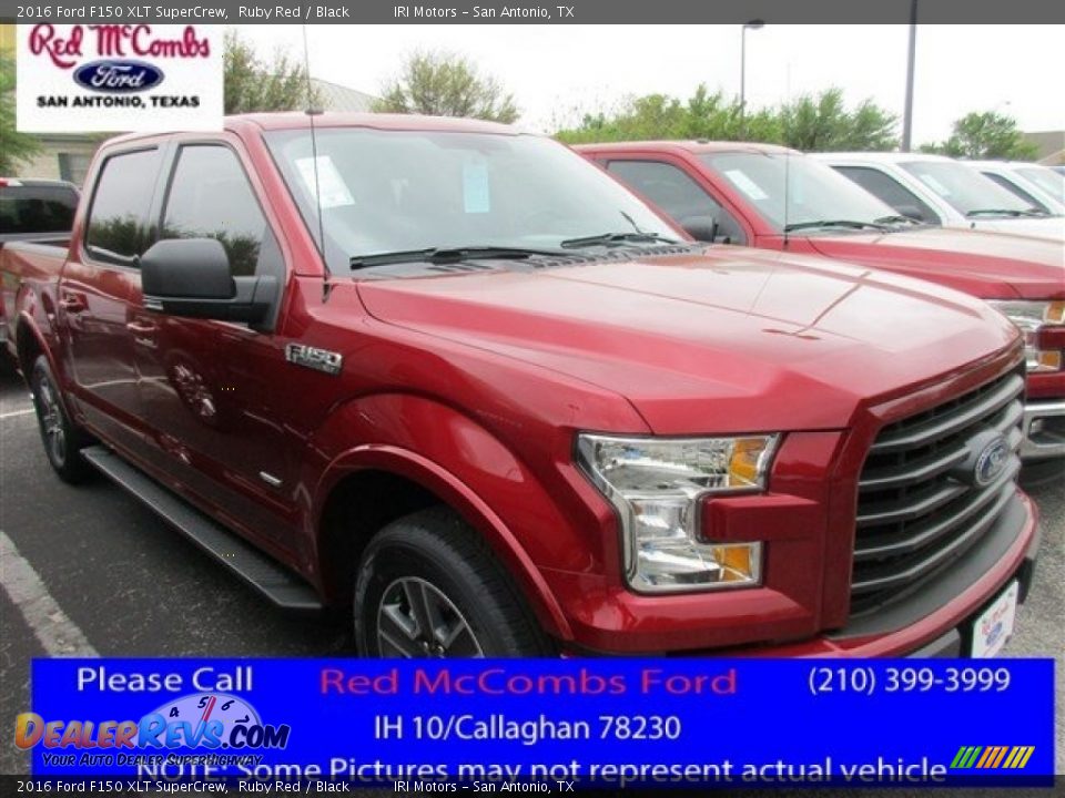 2016 Ford F150 XLT SuperCrew Ruby Red / Black Photo #1