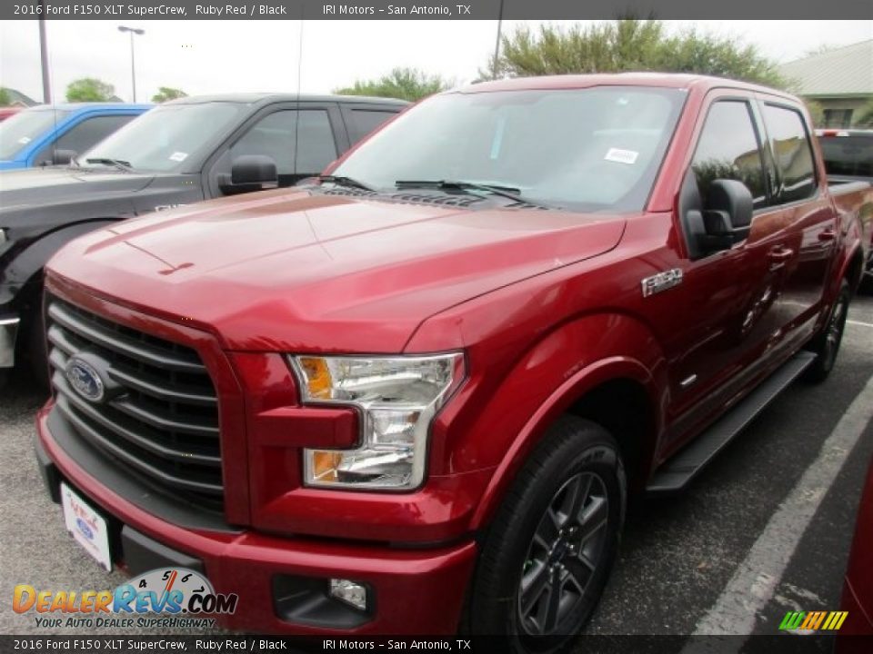 2016 Ford F150 XLT SuperCrew Ruby Red / Black Photo #2