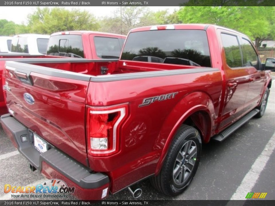 2016 Ford F150 XLT SuperCrew Ruby Red / Black Photo #8